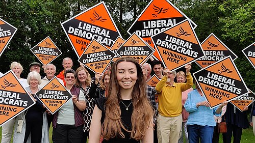 Chelsea Whyte and supporters