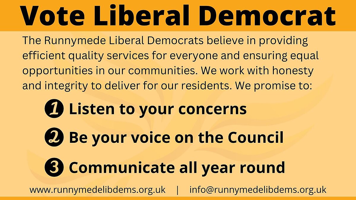 Local Elections 2024 Runnymede Liberal Democrats