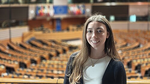 Chelsea Whyte in the European Parliament
