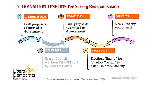 Schematic of Local Government Reorganisation Timetable